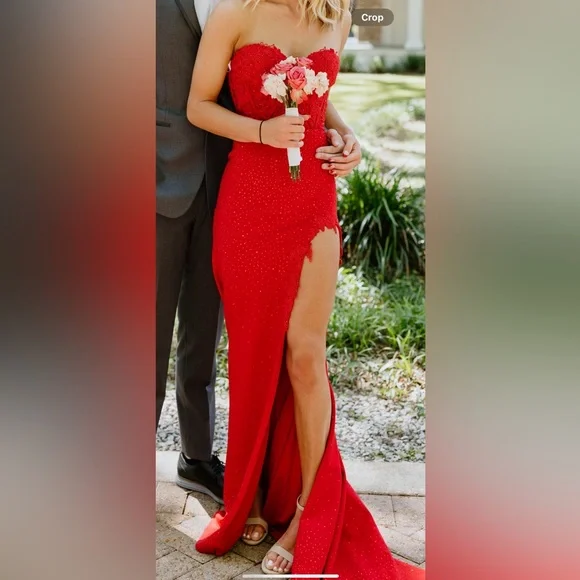 Sherri Hill | Dresses | Sherri Hill Red Dress | Poshmark